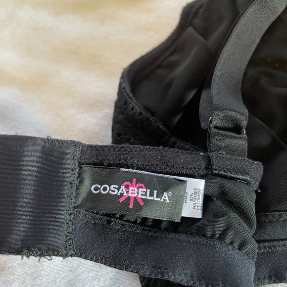 Curvy Bralette - Wire-free - Black - 32DD 34DD 34F - Picture 4 of 8